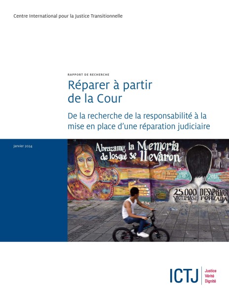 Cover of Report Repairing from the Bench From Finding Responsibility to Fashioning Judicial Redress