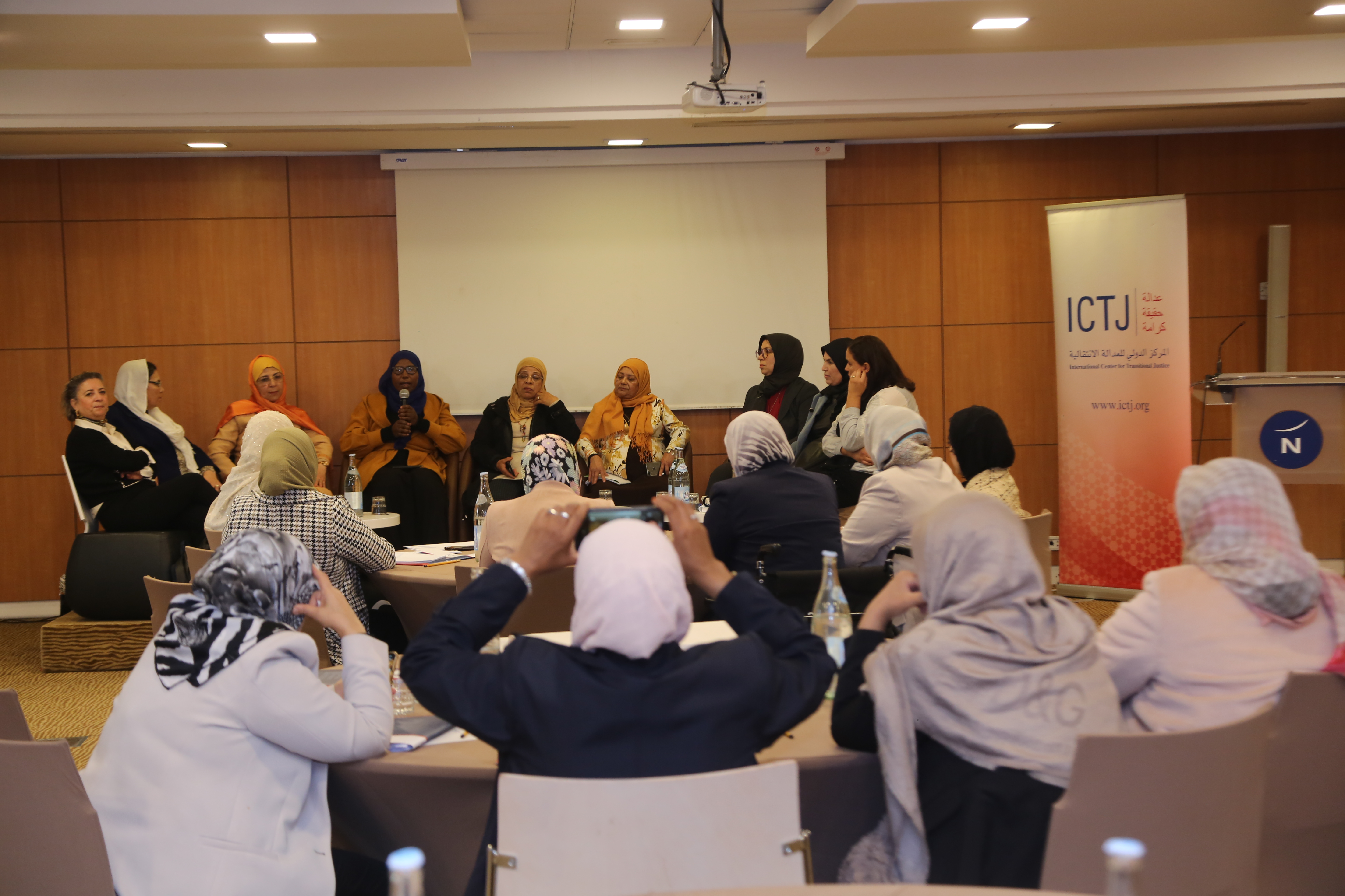 Libyan Women listening to the Tunisian Women TJ network