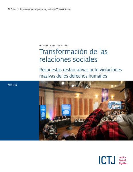 Cover of report Transforming Social Relations in Spanish